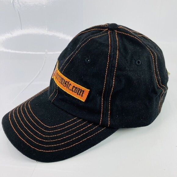 Jagermeister Music Baseball Hat Mens Jagermusic.com Black Logo Embroidered Cap - Picture 4 of 11
